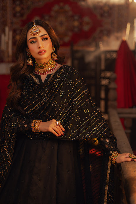 Azure | Ensembles Embroidered Formals | Noir Majesty - Hoorain Designer Wear - Pakistani Ladies Branded Stitched Clothes in United Kingdom, United states, CA and Australia