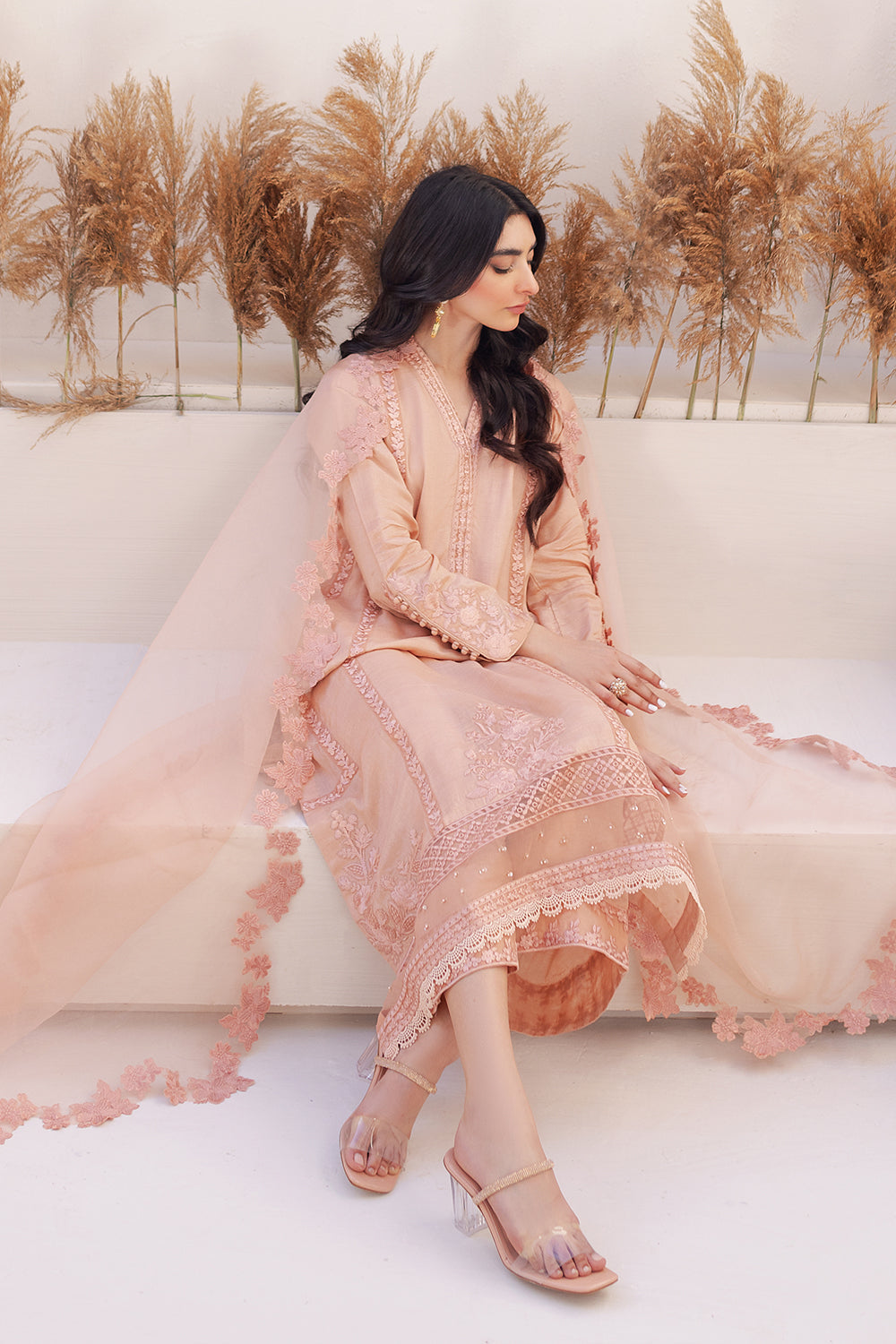 Azure | Ensembles Embroidered Formals | Sable Serenity - Pakistani Clothes for women, in United Kingdom and United States