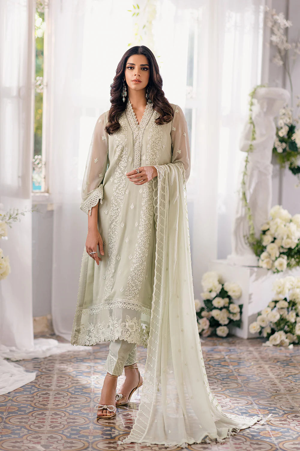 Azure | Ensembles Embroidered Formals | Enchanted Moss - Pakistani Clothes for women, in United Kingdom and United States