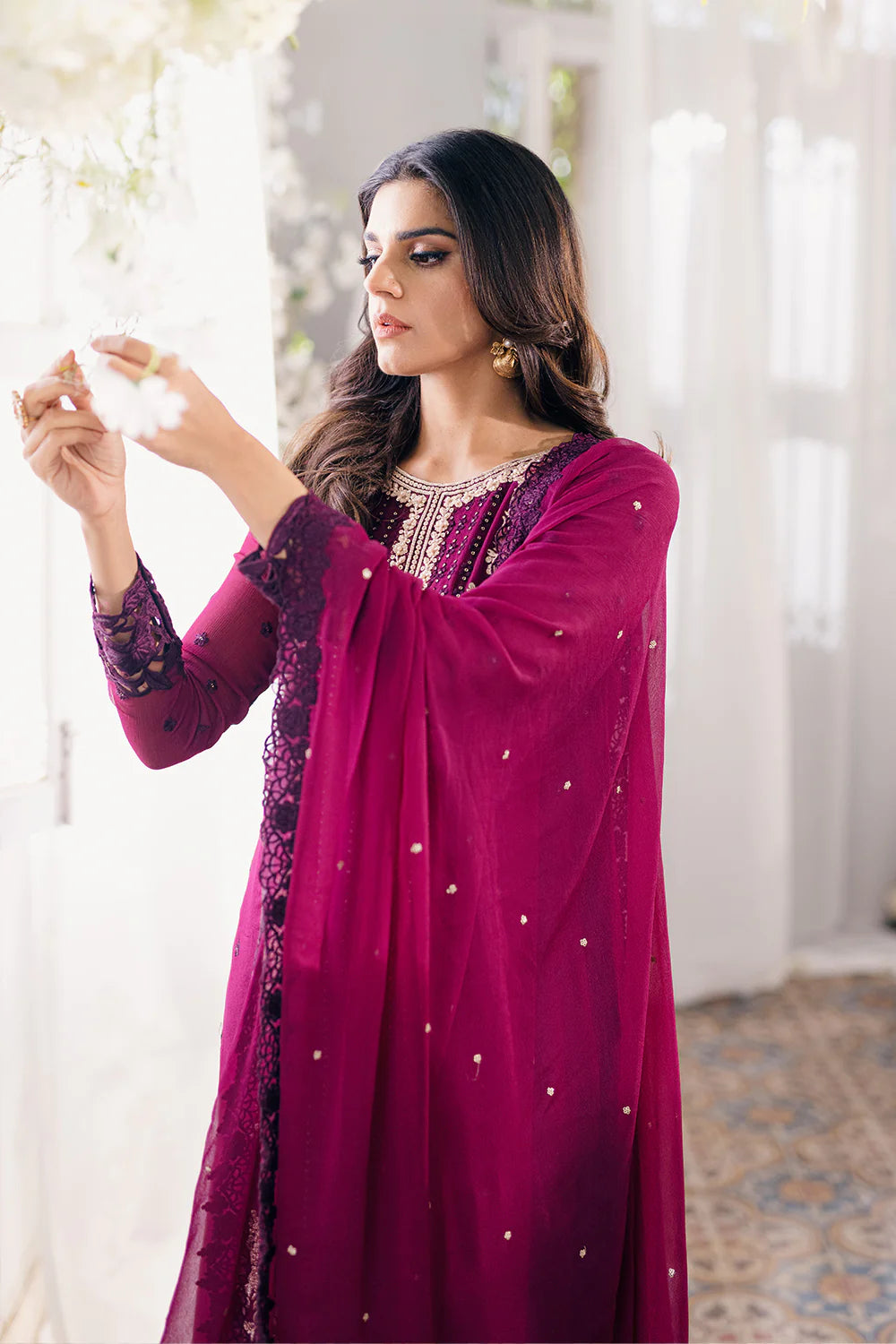 Azure | Ensembles Embroidered Formals | Merlot Muse - Pakistani Clothes for women, in United Kingdom and United States