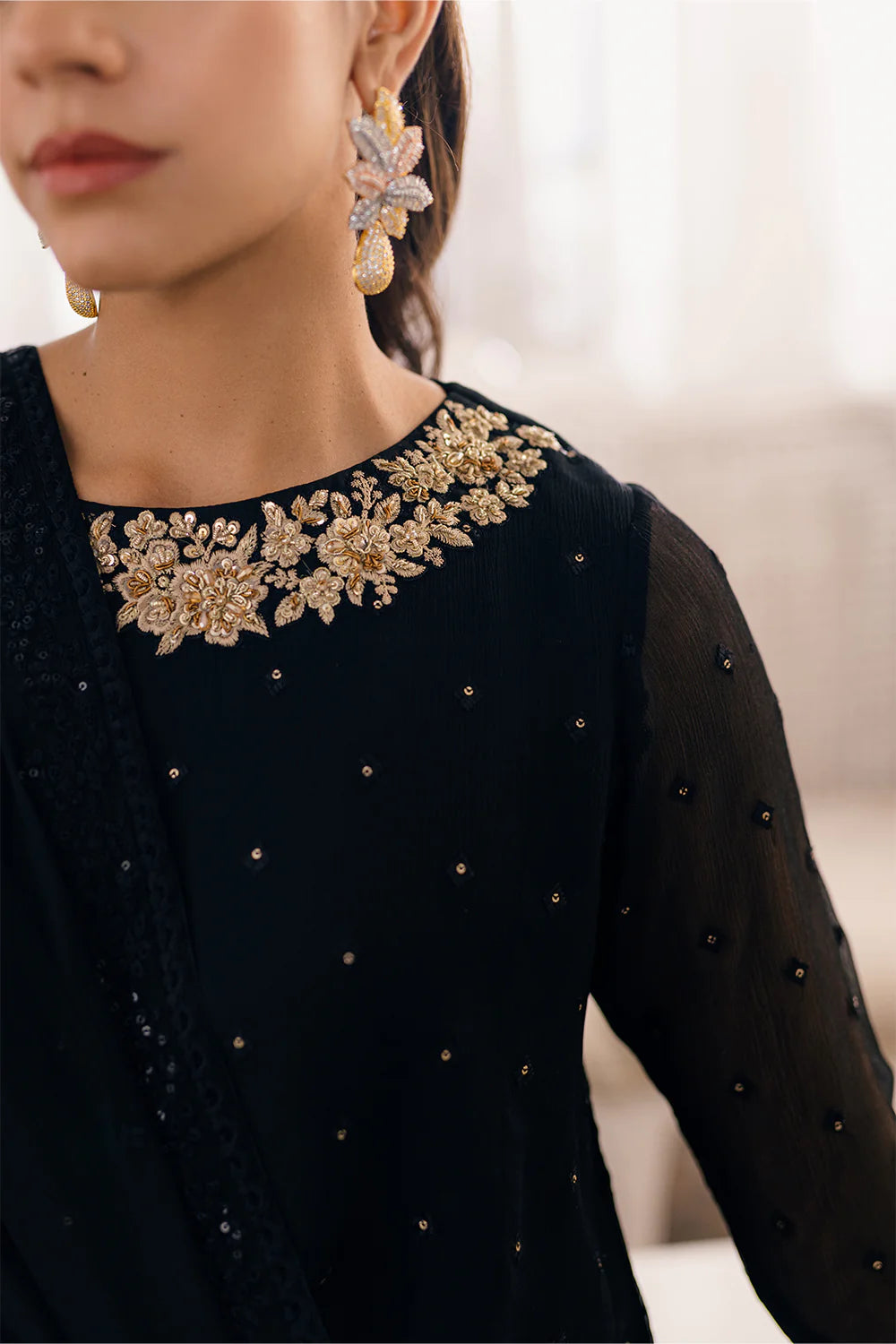 Azure | Ensembles Embroidered Formals | Midnight Glow - Pakistani Clothes for women, in United Kingdom and United States