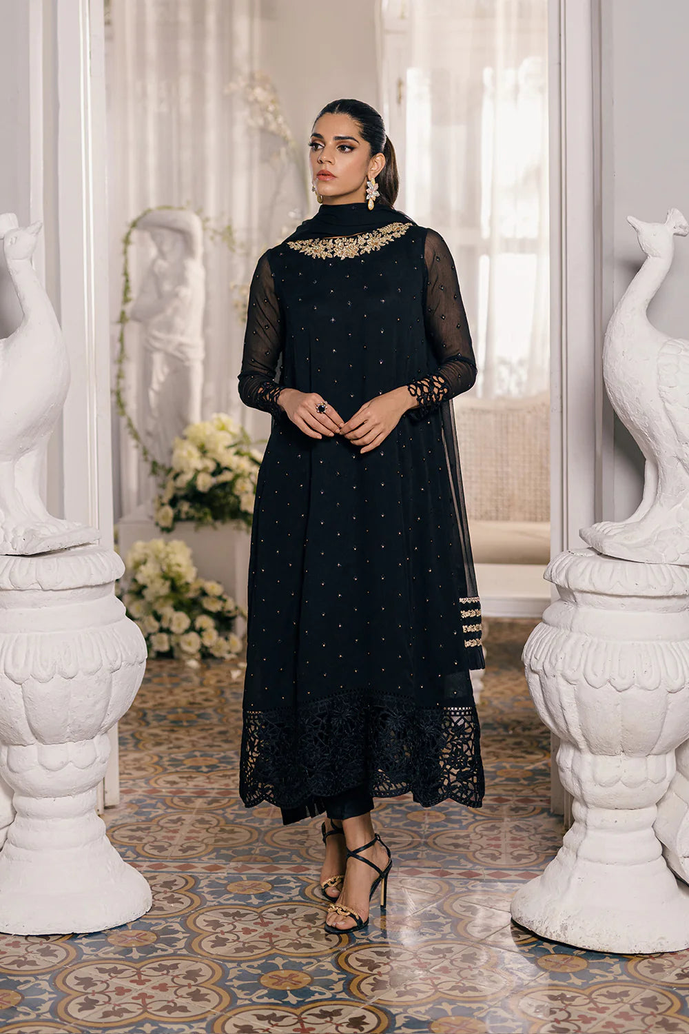 Azure | Ensembles Embroidered Formals | Midnight Glow - Pakistani Clothes for women, in United Kingdom and United States