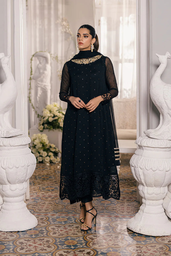 Azure | Ensembles Embroidered Formals | Midnight Glow - Hoorain Designer Wear - Pakistani Ladies Branded Stitched Clothes in United Kingdom, United states, CA and Australia