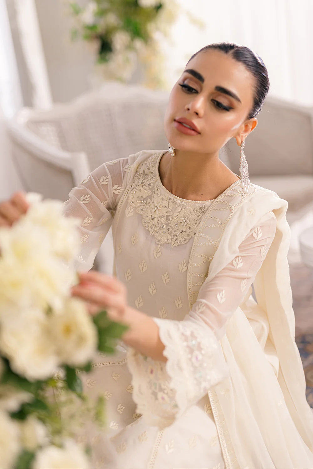 Azure | Ensembles Embroidered Formals | Angelic Frost - Pakistani Clothes for women, in United Kingdom and United States