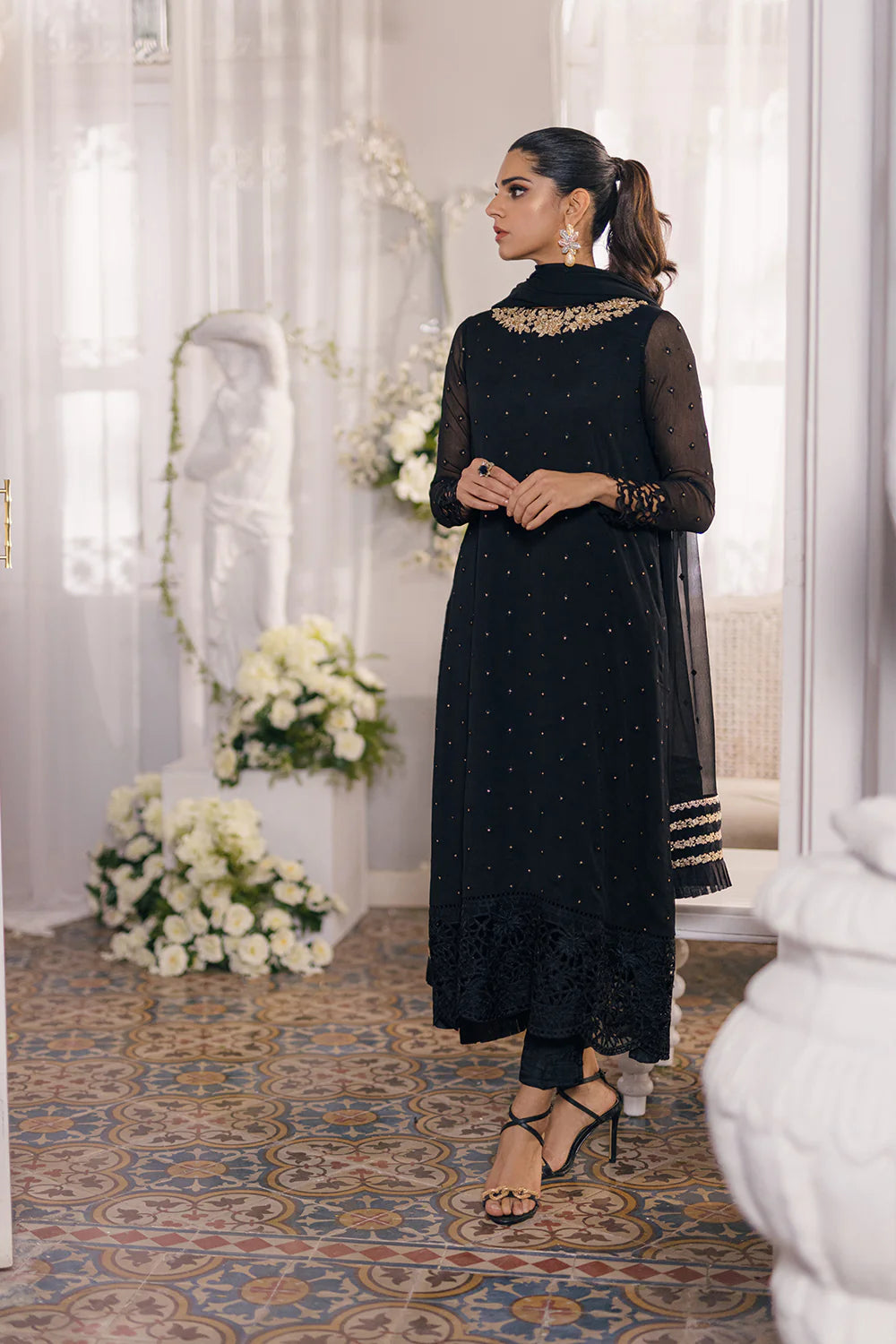 Azure | Ensembles Embroidered Formals | Midnight Glow - Pakistani Clothes for women, in United Kingdom and United States