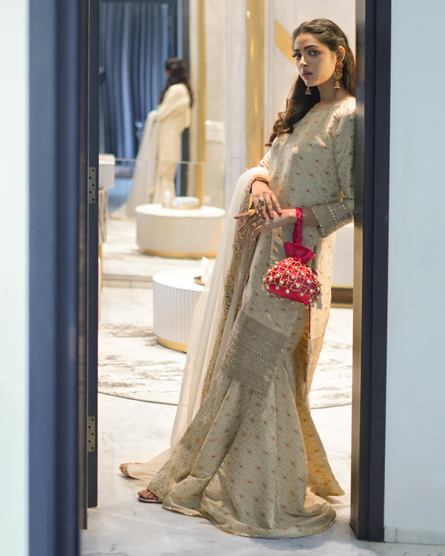 Zar | Gharara Formals | Off White