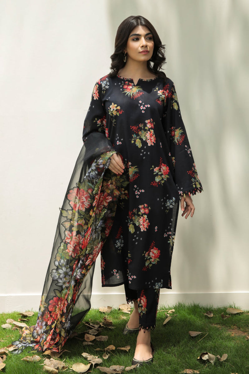 Baroque | Lawn Collection 24 | UF-208 - Pakistani Clothes for women, in United Kingdom and United States