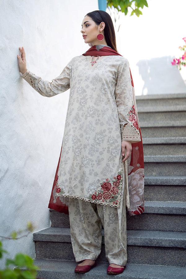 Baroque | Lawn Collection 24 | UF-549 - Hoorain Designer Wear - Pakistani Ladies Branded Stitched Clothes in United Kingdom, United states, CA and Australia