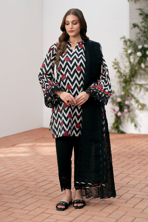 Baroque | Lawn Collection 24 | UF-537 - Hoorain Designer Wear - Pakistani Ladies Branded Stitched Clothes in United Kingdom, United states, CA and Australia