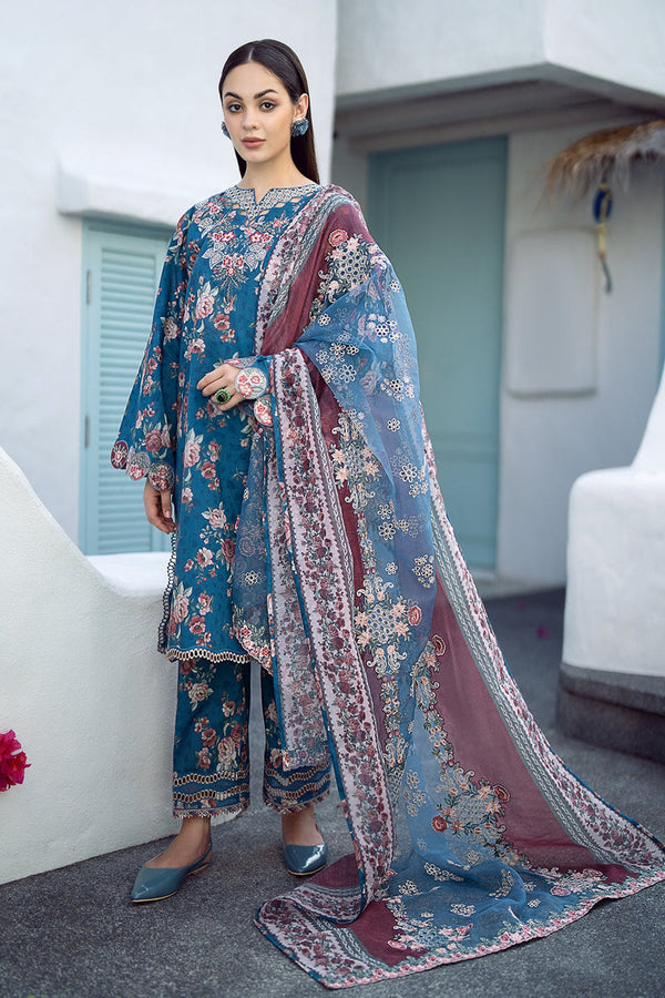 Baroque | Lawn Collection 24 | UF-554 - Hoorain Designer Wear - Pakistani Ladies Branded Stitched Clothes in United Kingdom, United states, CA and Australia