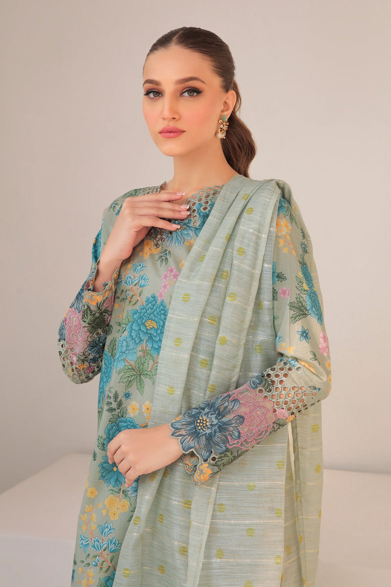 Baroque | Lawn Collection 24 | UF-310 - Pakistani Clothes for women, in United Kingdom and United States