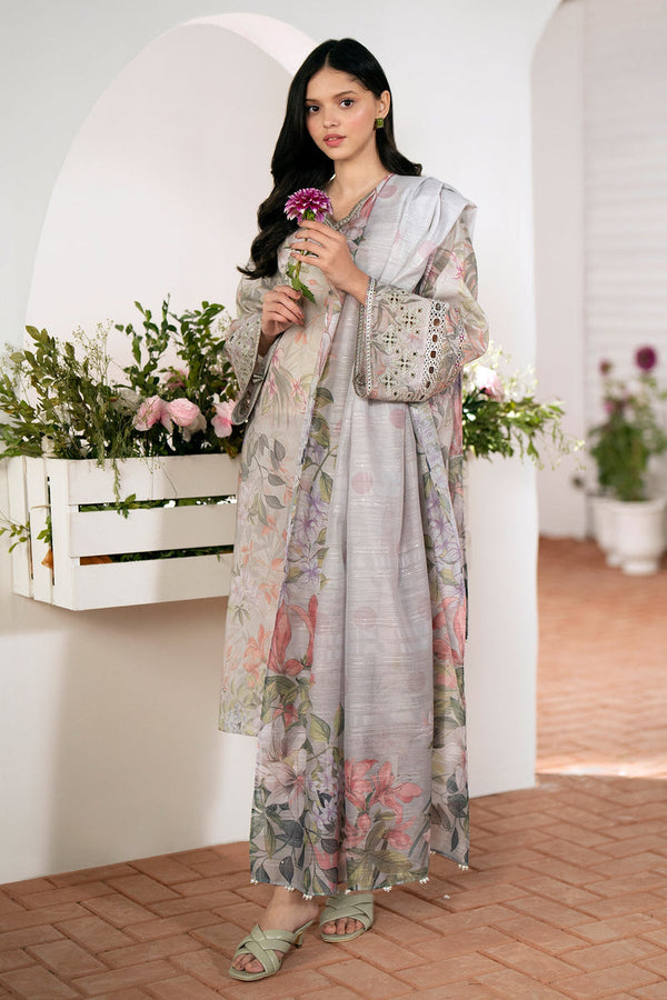 Baroque | Lawn Collection 24 | UF-528 - Hoorain Designer Wear - Pakistani Ladies Branded Stitched Clothes in United Kingdom, United states, CA and Australia