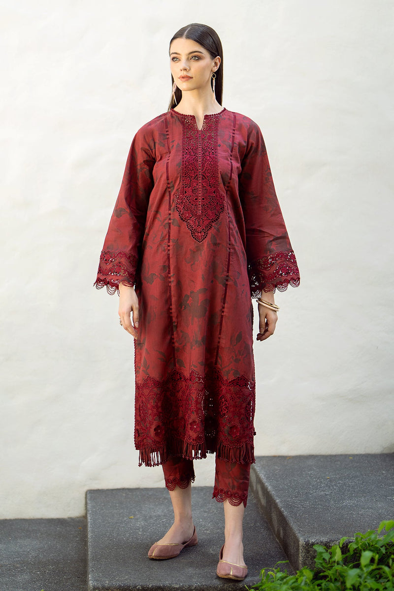 Baroque | Lawn Collection 24 | UF-545 - Pakistani Clothes for women, in United Kingdom and United States