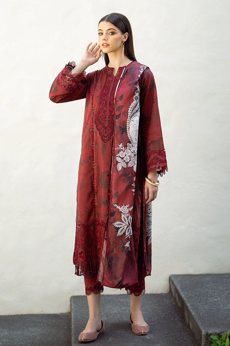 Baroque | Lawn Collection 24 | UF-545 - Pakistani Clothes for women, in United Kingdom and United States