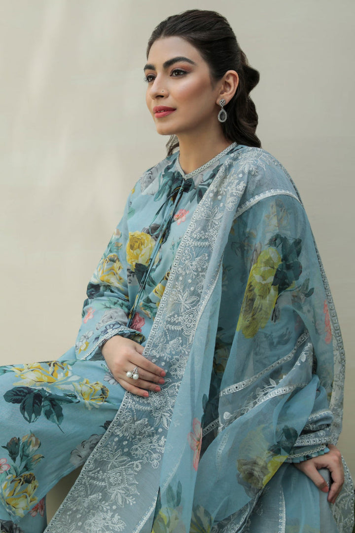 Baroque | Lawn Collection 24 | UF-211 - Pakistani Clothes for women, in United Kingdom and United States