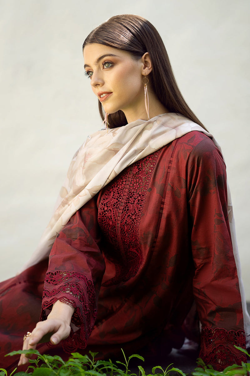 Baroque | Lawn Collection 24 | UF-545 - Pakistani Clothes for women, in United Kingdom and United States