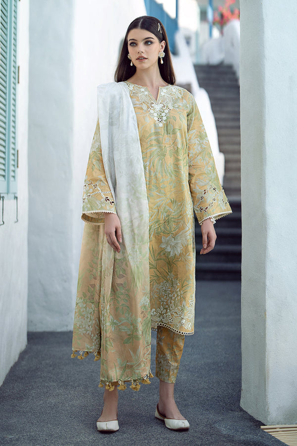 Baroque | Lawn Collection 24 | UF-542 - Hoorain Designer Wear - Pakistani Ladies Branded Stitched Clothes in United Kingdom, United states, CA and Australia