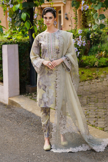 Baroque | Lawn Collection 24 | UF-587 - Pakistani Clothes for women, in United Kingdom and United States