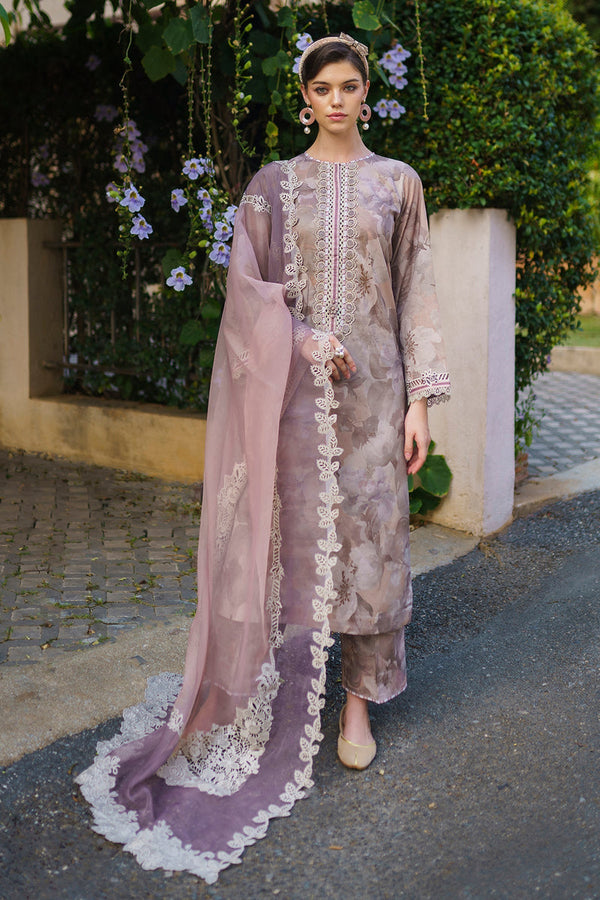 Baroque | Lawn Collection 24 | UF-586 - Hoorain Designer Wear - Pakistani Ladies Branded Stitched Clothes in United Kingdom, United states, CA and Australia