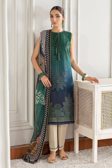 Baroque | Lawn Collection 24 | FL21-D1 - Pakistani Clothes for women, in United Kingdom and United States