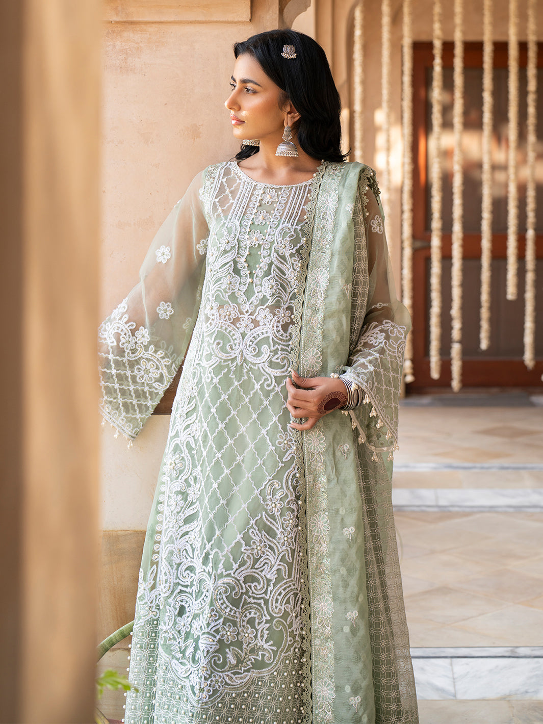 Binilyas | Dilbaro Embroidered Festive Lawn 24 | 403-A - Pakistani Clothes for women, in United Kingdom and United States