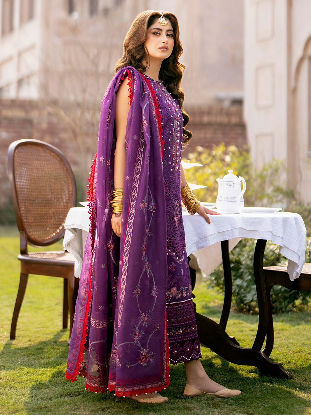 Binilyas | Dilbaro Embroidered Festive Lawn 24 | 404-A - Pakistani Clothes for women, in United Kingdom and United States