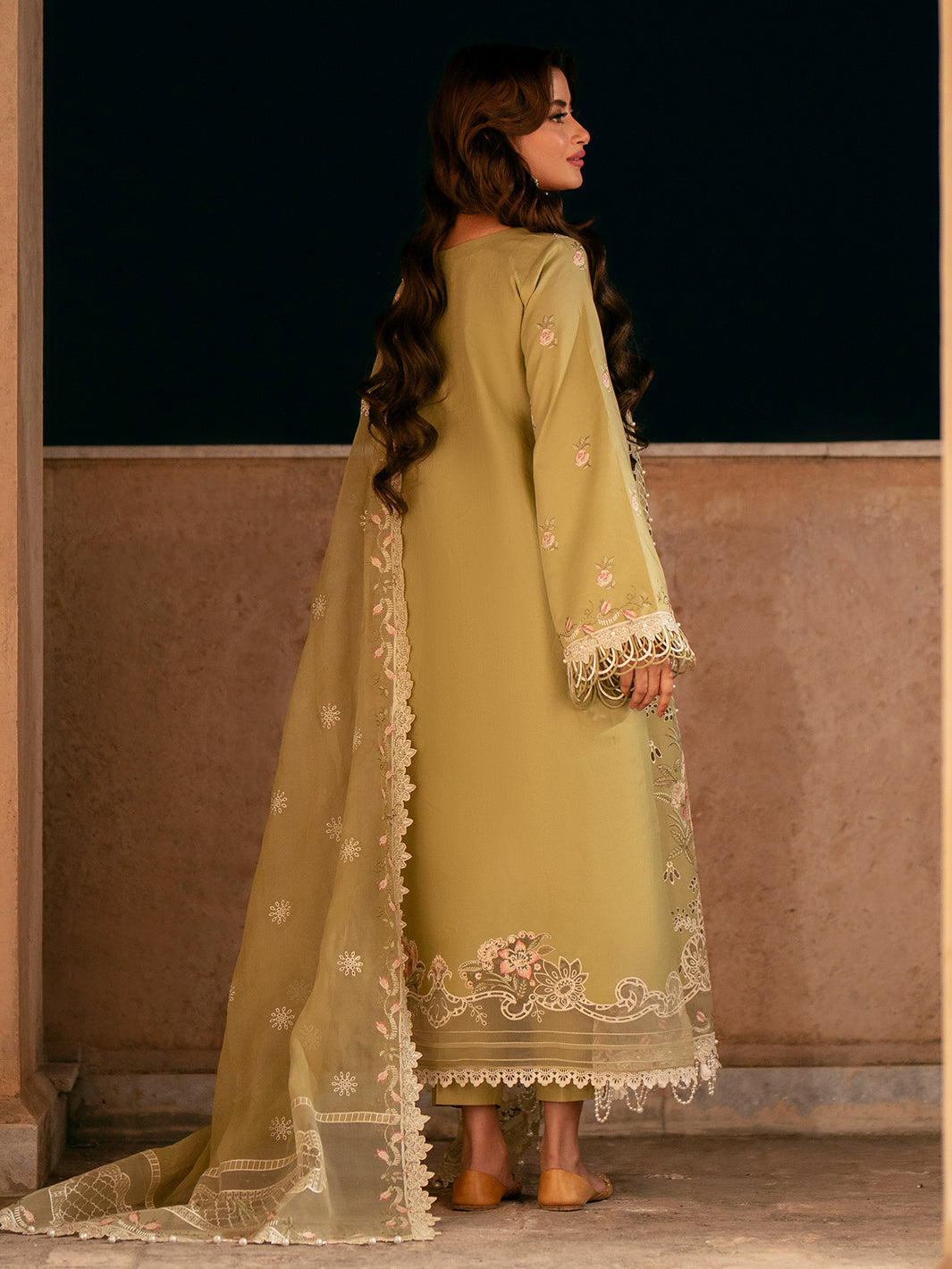 Binilyas | Dilbaro Embroidered Festive Lawn 24 | 405-A - Pakistani Clothes for women, in United Kingdom and United States