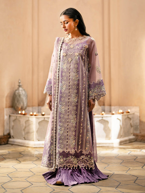 Binilyas | Dilbaro Embroidered Festive Lawn 24 | 406-A - Hoorain Designer Wear - Pakistani Ladies Branded Stitched Clothes in United Kingdom, United states, CA and Australia