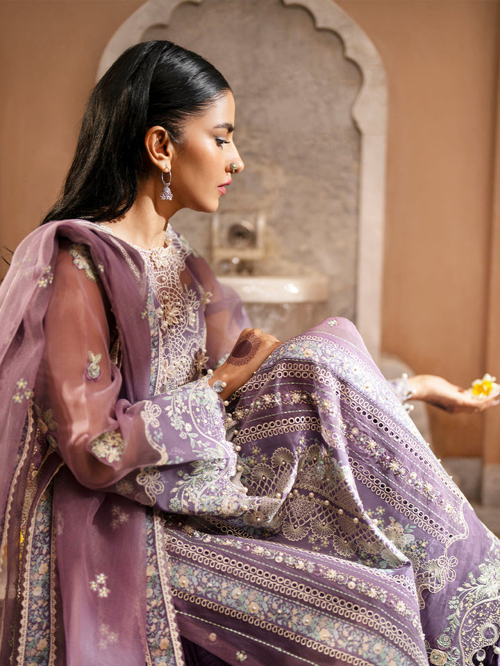 Binilyas | Dilbaro Embroidered Festive Lawn 24 | 406-A - Hoorain Designer Wear - Pakistani Designer Clothes for women, in United Kingdom, United states, CA and Australia
