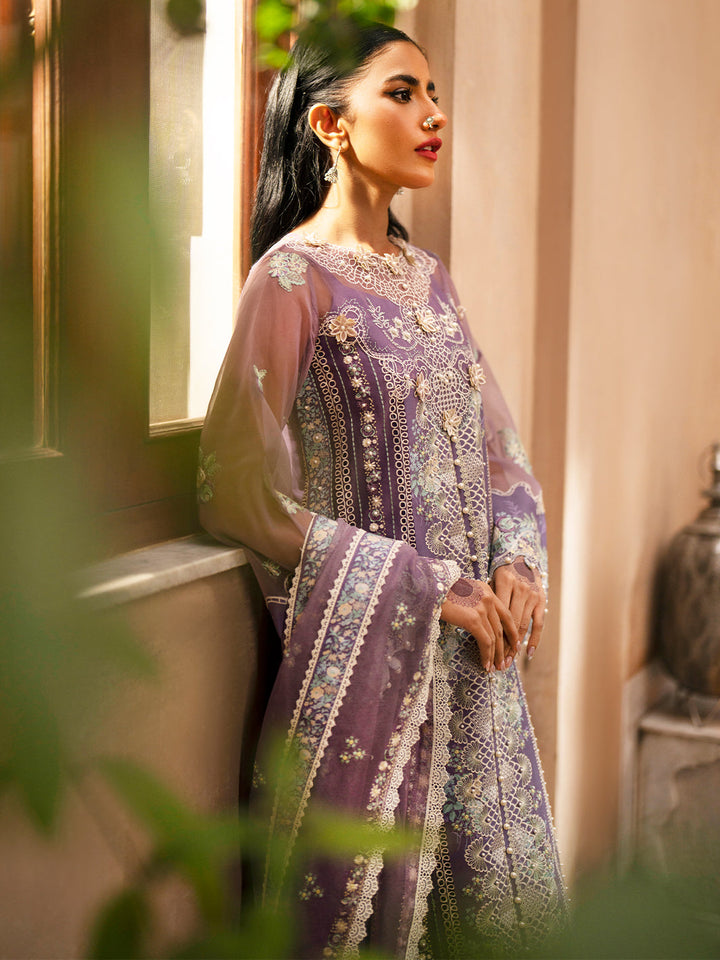 Binilyas | Dilbaro Embroidered Festive Lawn 24 | 406-A - Hoorain Designer Wear - Pakistani Ladies Branded Stitched Clothes in United Kingdom, United states, CA and Australia