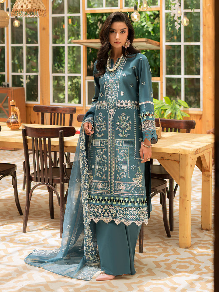 Mahnur | Bella Lawn 24 | BL - 01 - Hoorain Designer Wear - Pakistani Designer Clothes for women, in United Kingdom, United states, CA and Australia
