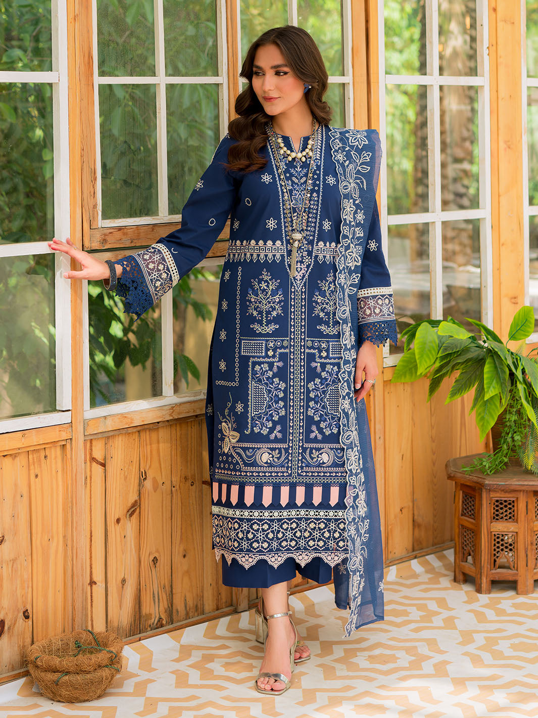 Mahnur | Bella Lawn 24 | BL - 02 - Pakistani Clothes for women, in United Kingdom and United States