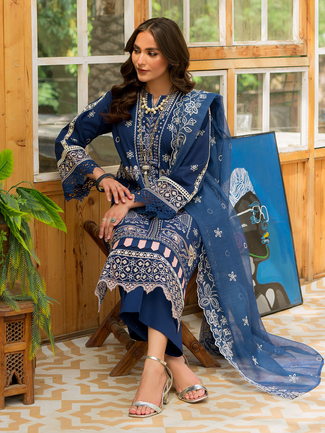 Mahnur | Bella Lawn 24 | BL - 02 - Pakistani Clothes for women, in United Kingdom and United States