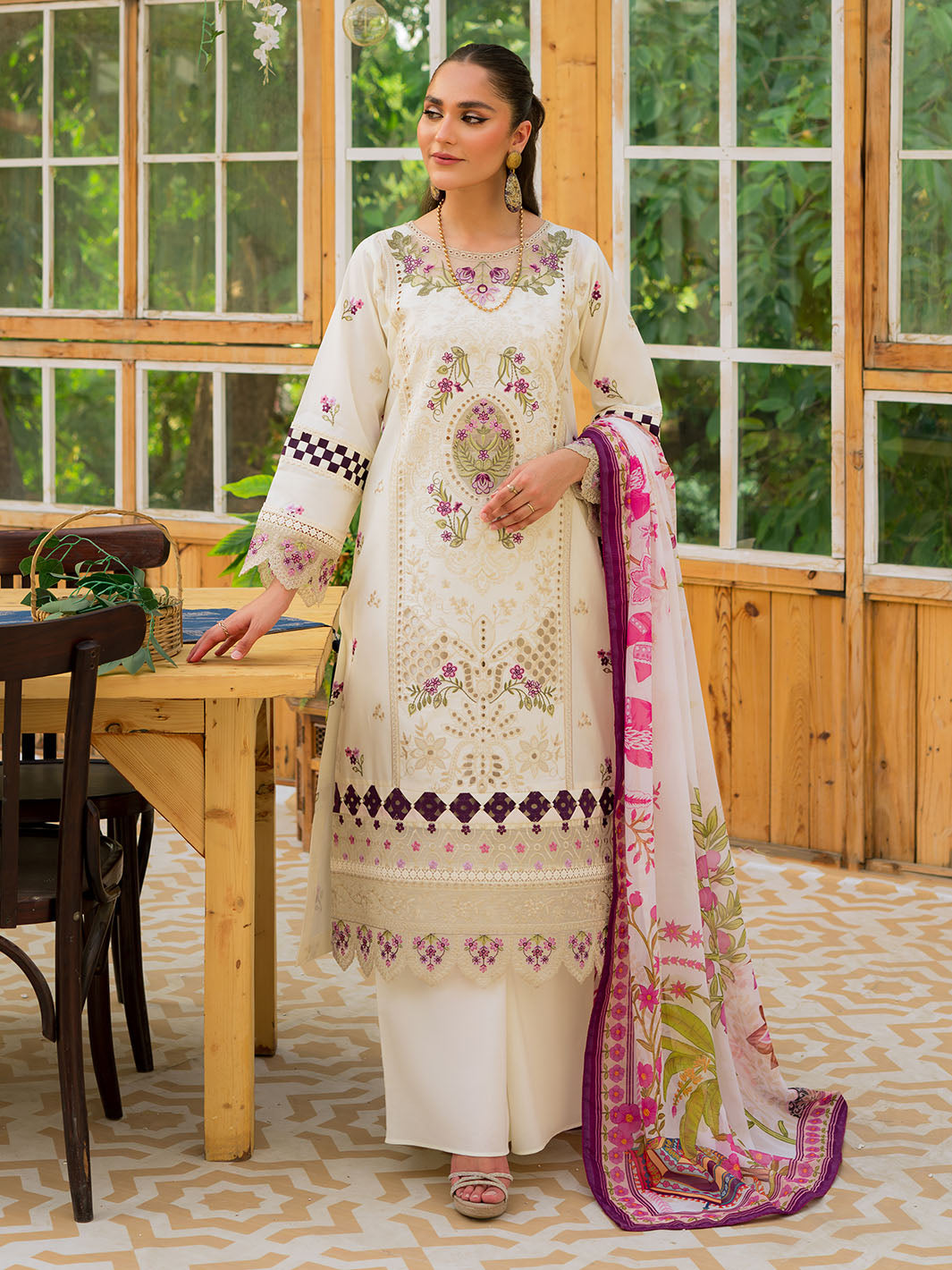 Mahnur | Bella Lawn 24 | BL - 04 - Pakistani Clothes for women, in United Kingdom and United States