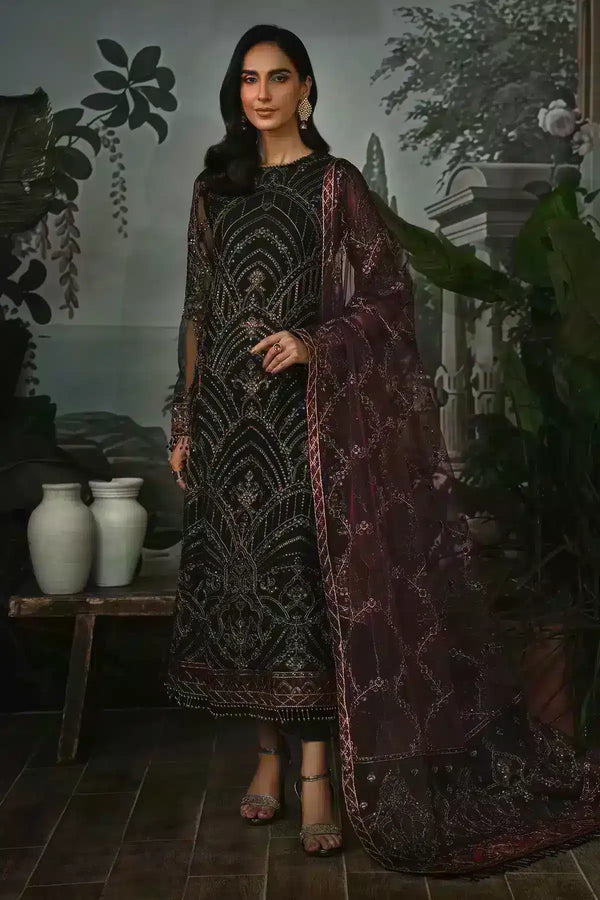 Zarif | LA ROSELLA Formals | ZLR 04 NIGHT GLOW - Hoorain Designer Wear - Pakistani Ladies Branded Stitched Clothes in United Kingdom, United states, CA and Australia