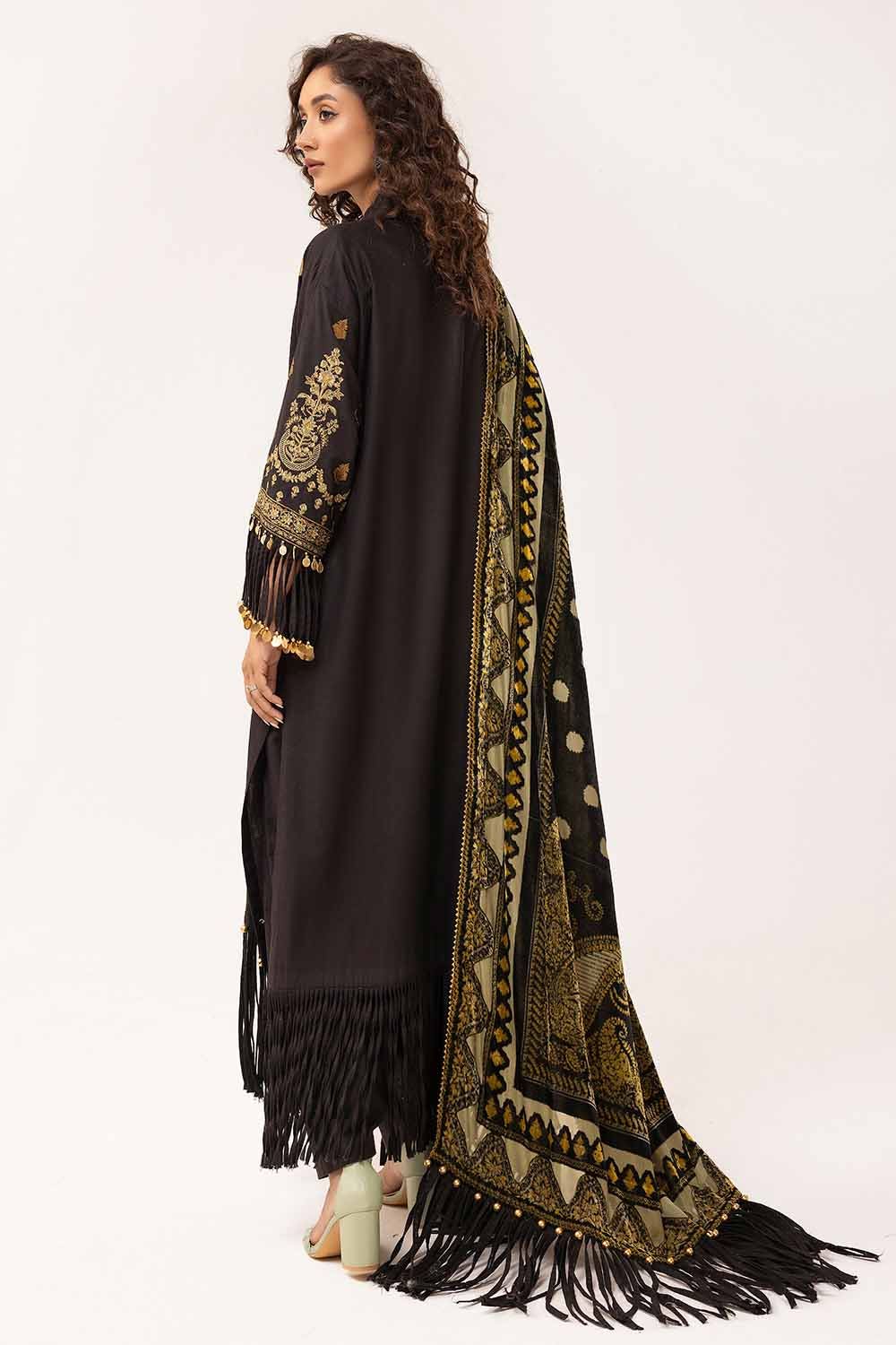 Gul Ahmed | Winter Collection 24 | Burnout Velvet Dupatta BVL-42002