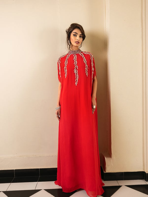 Caia | Mahiri Luxury Edit’24 | VIVACIÉ (RED) - Hoorain Designer Wear - Pakistani Ladies Branded Stitched Clothes in United Kingdom, United states, CA and Australia
