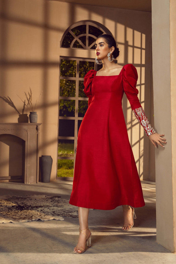 Caia | Pret Collection | CERISE - Hoorain Designer Wear - Pakistani Ladies Branded Stitched Clothes in United Kingdom, United states, CA and Australia