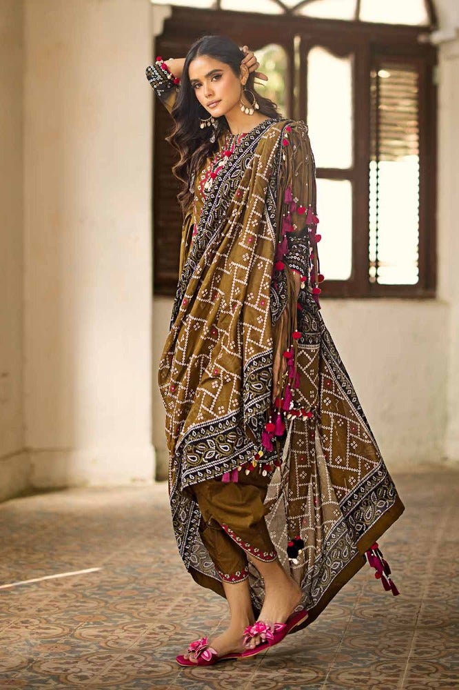 Gul Ahmed | Chunri Collection | CL-42034 - Hoorain Designer Wear - Pakistani Ladies Branded Stitched Clothes in United Kingdom, United states, CA and Australia