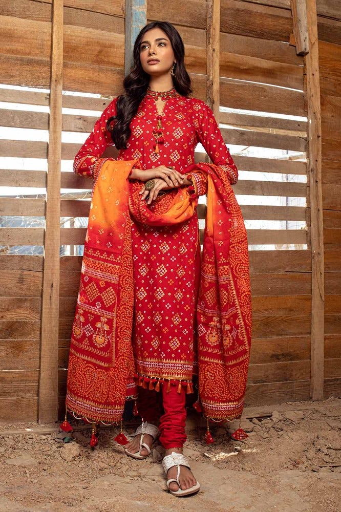 Gul Ahmed | Chunri Collection |  CL-42004 A - Hoorain Designer Wear - Pakistani Ladies Branded Stitched Clothes in United Kingdom, United states, CA and Australia
