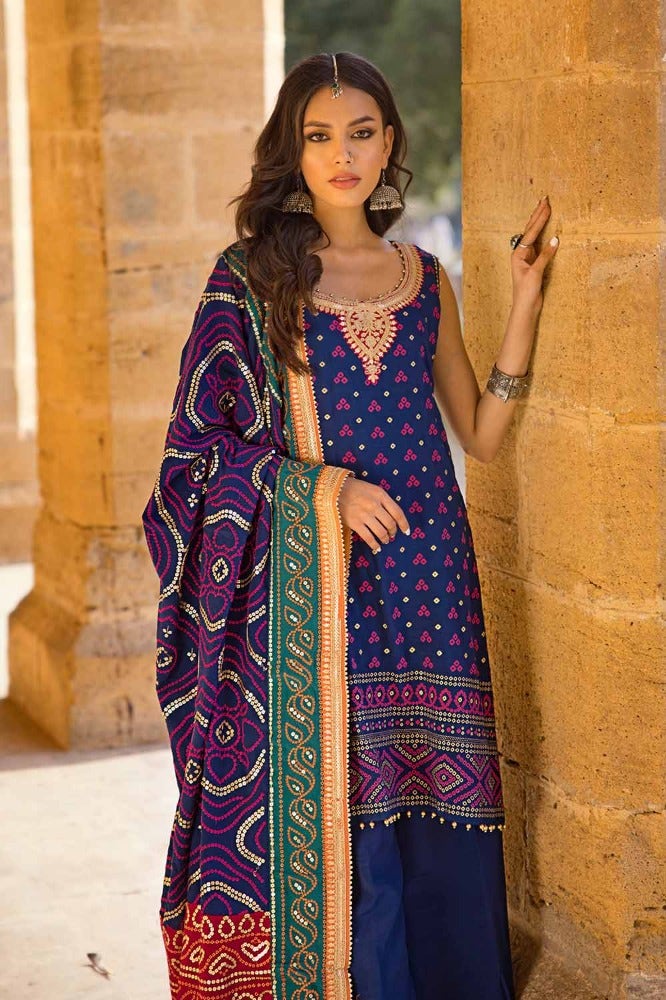 Gul Ahmed | Chunri Collection | LE-42034 - Pakistani Clothes for women, in United Kingdom and United States