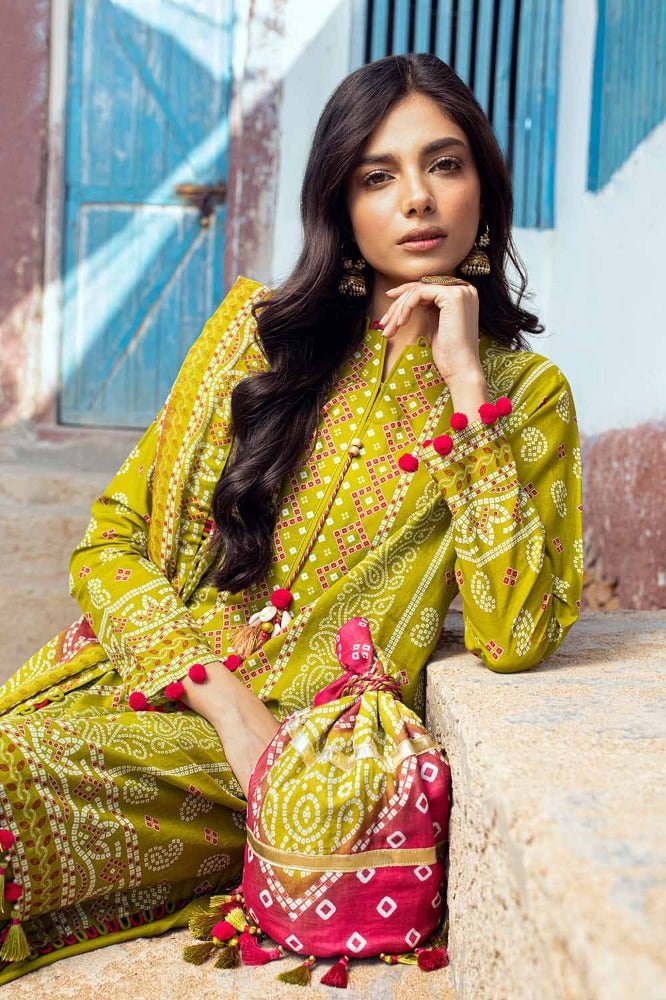 Gul Ahmed | Chunri Collection | CL-42036 - Hoorain Designer Wear - Pakistani Ladies Branded Stitched Clothes in United Kingdom, United states, CA and Australia