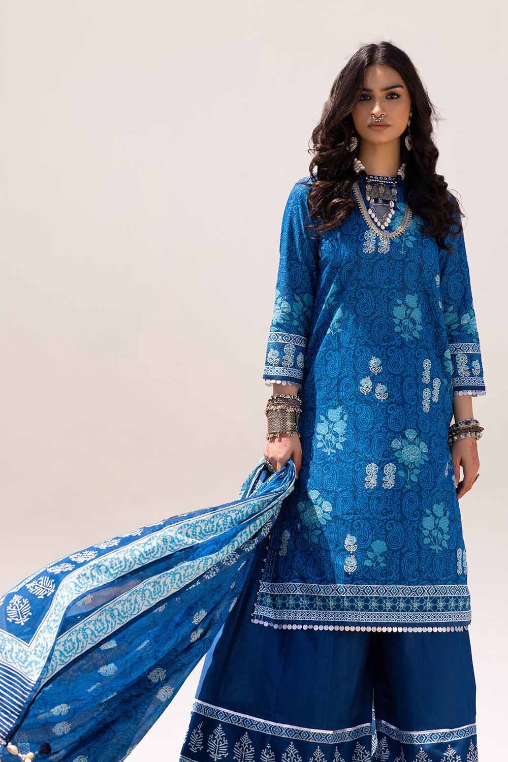 Gul Ahmed | Ajrak Kahani | CL-42247 - Pakistani Clothes for women, in United Kingdom and United States