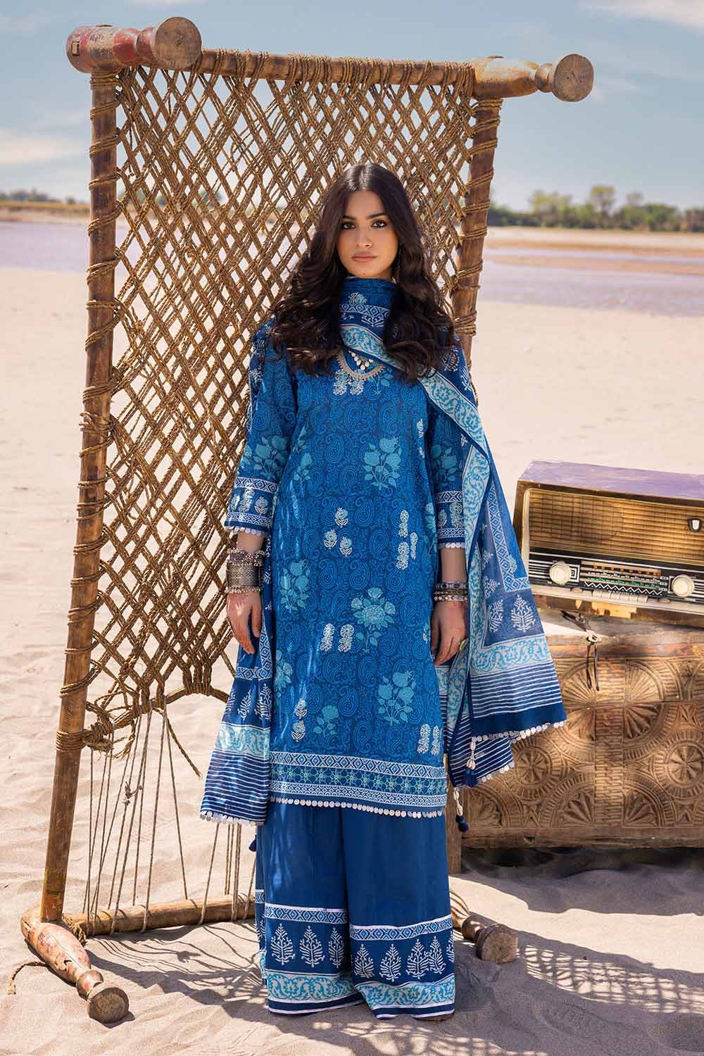 Gul Ahmed | Ajrak Kahani | CL-42247 - Pakistani Clothes for women, in United Kingdom and United States