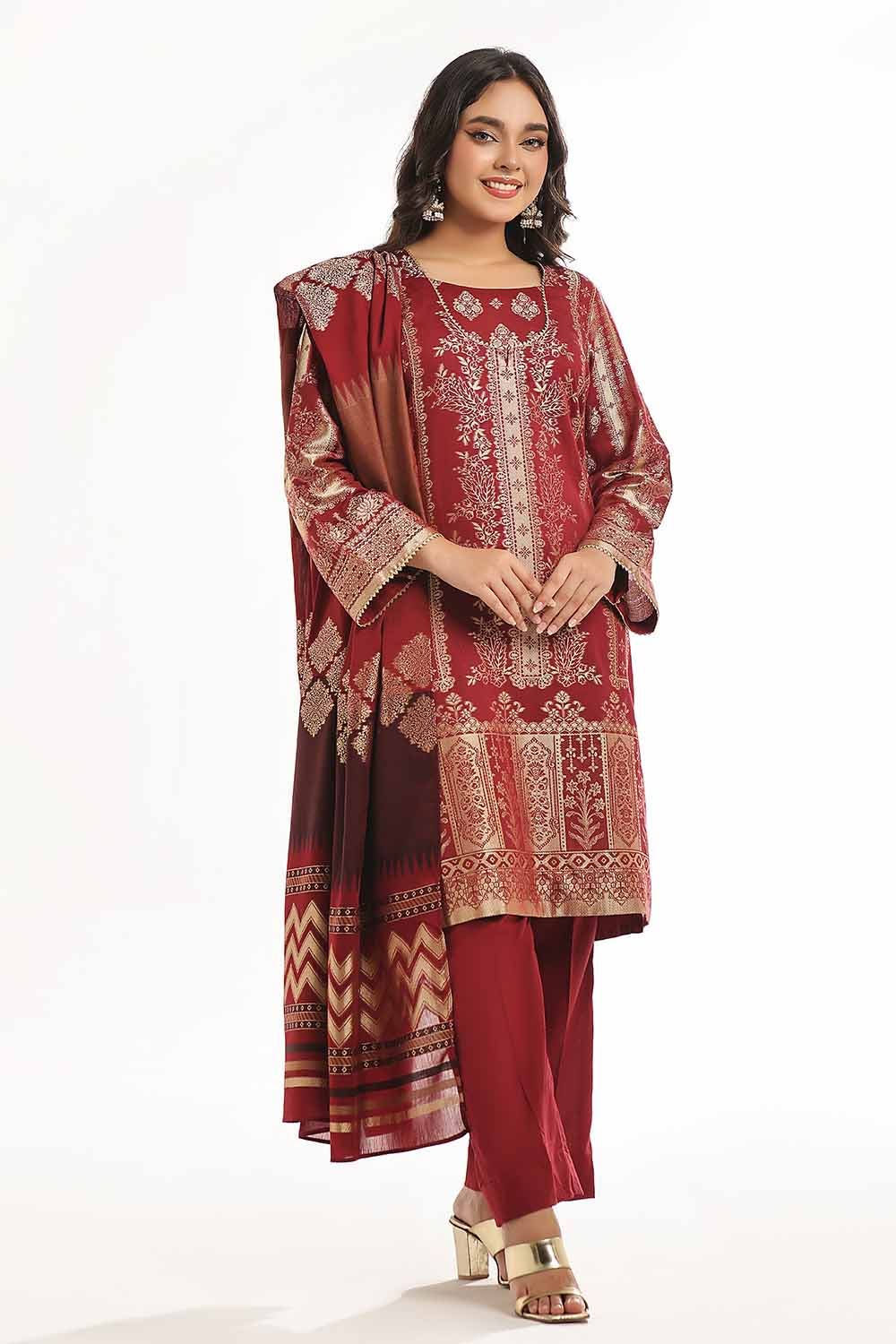 Gul Ahmed | Special Jacquard Collection | CLF-42022 B - Pakistani Clothes for women, in United Kingdom and United States