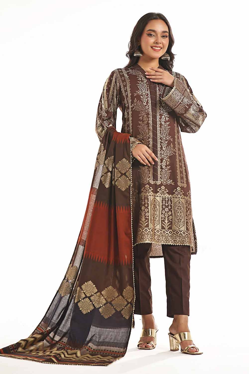 Gul Ahmed | Special Jacquard Collection | CLF-42022 D - Pakistani Clothes for women, in United Kingdom and United States