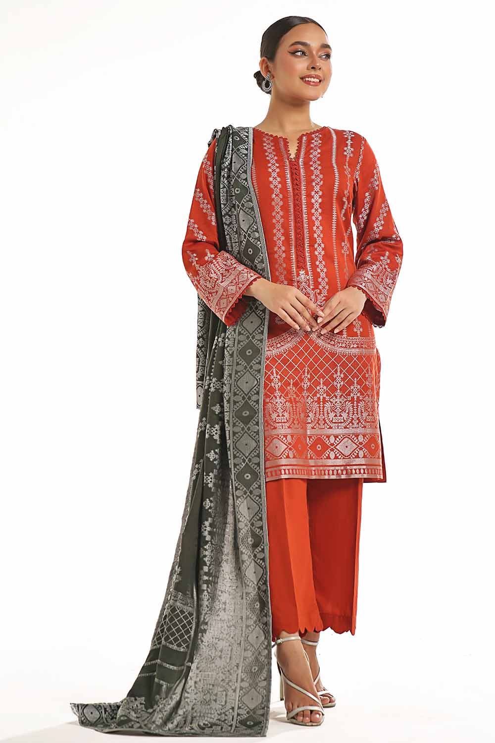 Gul Ahmed | Special Jacquard Collection | CLF-42023 A - Pakistani Clothes for women, in United Kingdom and United States