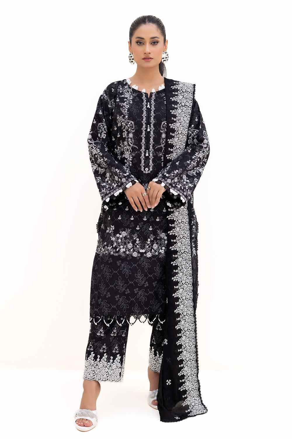 Gul Ahmed | Winter Collection 24 | Cotton Net Dupatta CN-42002