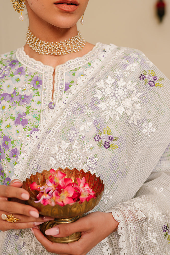 Cross Stitch | Eid Lawn 24 | LAVENDER STRETCH - Hoorain Designer Wear - Pakistani Ladies Branded Stitched Clothes in United Kingdom, United states, CA and Australia