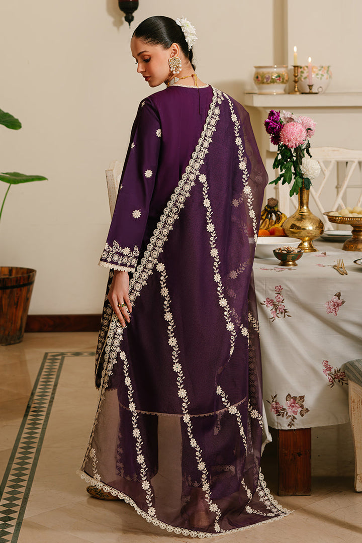 Cross Stitch | Eid Lawn 24 | PLUM GRAIN - Hoorain Designer Wear - Pakistani Ladies Branded Stitched Clothes in United Kingdom, United states, CA and Australia